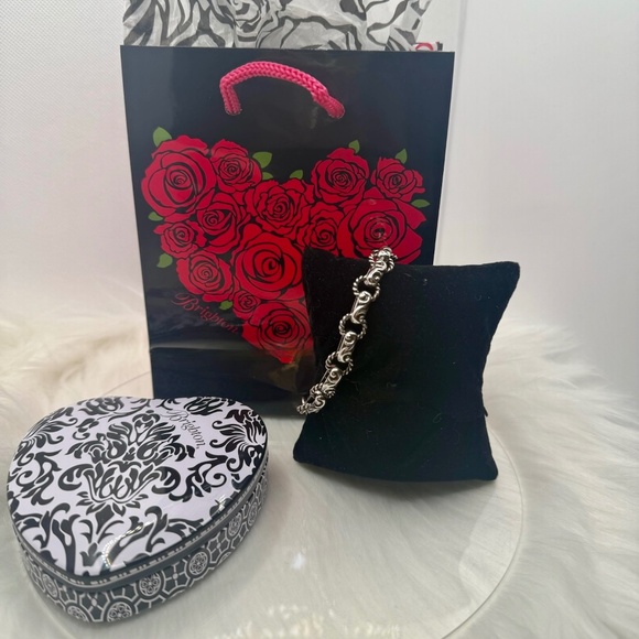 $215 EUC! Brighton "Bibi Heart" Balinese Pendant, Bracelet, & Drop Earrings Set! - Picture 5 of 9